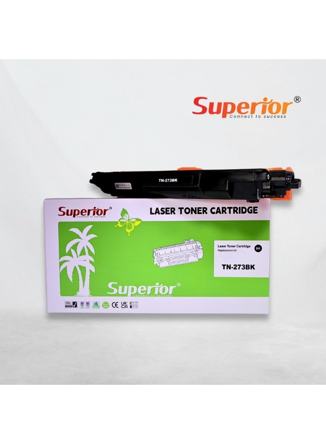 SOS Superior Superior TN273BK Black Premium Compatible Toner Cartridge - With Chip - Image 1
