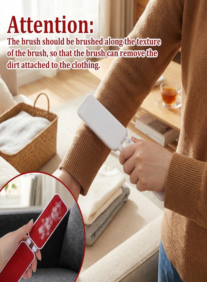 Tweruna 2 PCS Travel Lint Brush for Clothes, Foldable Lint Brush, Reusable Mini Lint-Brushes for Furniture, Pet Hair, Fabric Fluff - Image 3