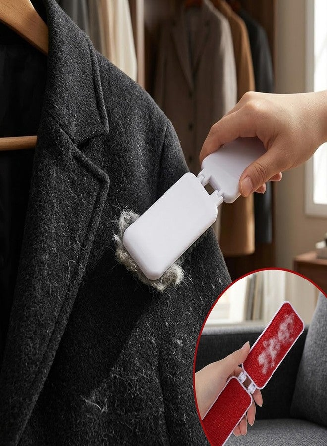 Tweruna 2 PCS Travel Lint Brush for Clothes, Foldable Lint Brush, Reusable Mini Lint-Brushes for Furniture, Pet Hair, Fabric Fluff - Image 4