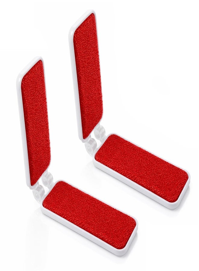 Tweruna 2 PCS Travel Lint Brush for Clothes, Foldable Lint Brush, Reusable Mini Lint-Brushes for Furniture, Pet Hair, Fabric Fluff - Image 1