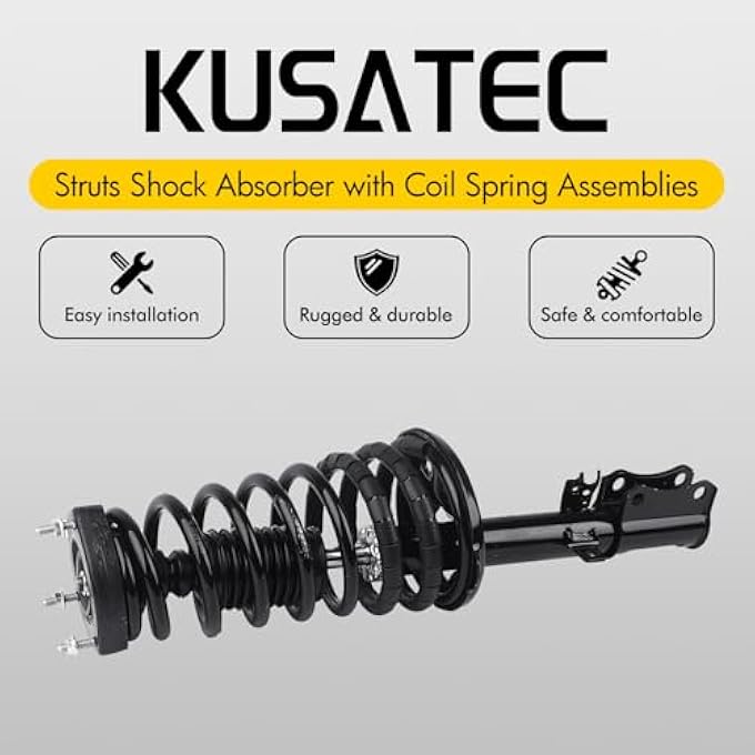 KUSATEC Rear Pair Complete Struts Shock Absorber Fit For 20022003 Lexus Es300 Toyota Camry 171493 171492 LeftRight Struts With Coil Spring Assemblies - Image 2
