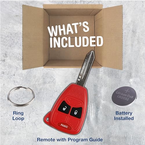 KeylessOption Key Fob for 2004 2005 2006 2007 2008 2009 2010 2011 2012 2013 2014 2015 2016 2017 Chrysler 300 Dodge Charger Jeep Cherokee Remote, 3-Button OHT692427AA, Programming Guide Included - Image 2