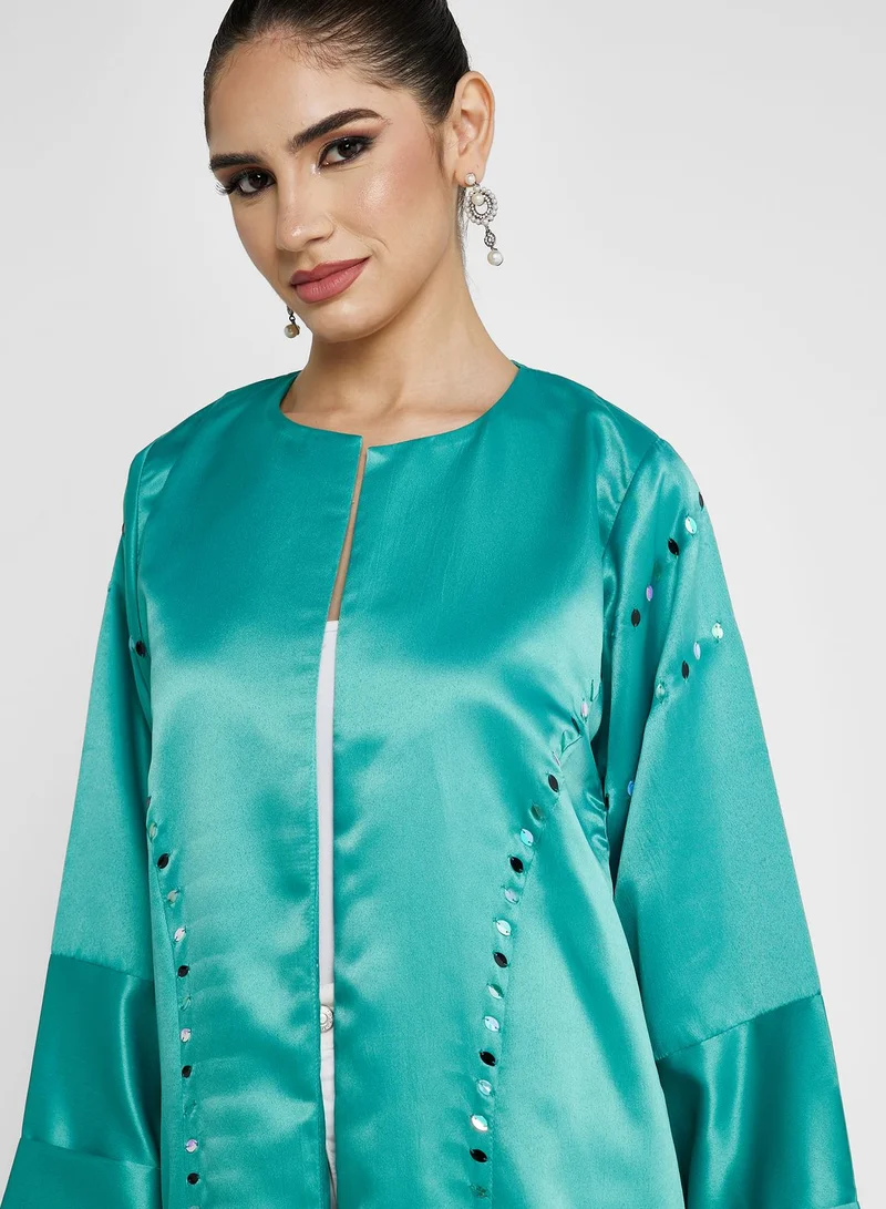 Khizana Embellished Detail Abaya With Sheila