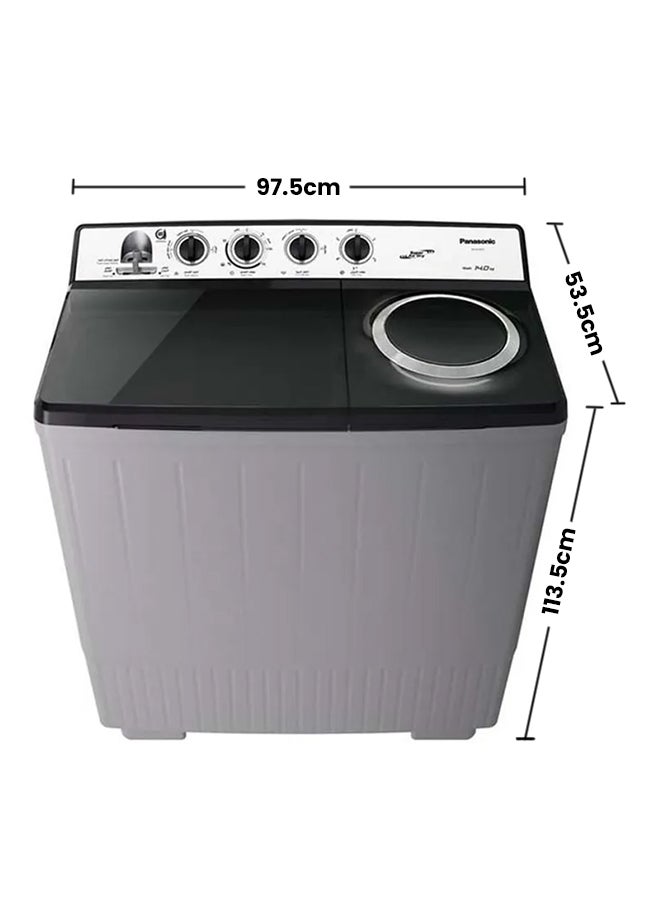 Panasonic Top Load Semi Automatic Washer 14KG NAW14XG1BRN Grey - Image 2