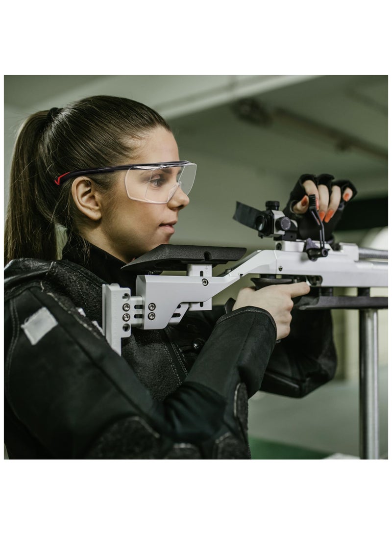 SOLARAE Safety Goggles Over Glasses, Anti-Fog Clear Wraparound Lens, Fog and Scratch-Resistant Over Glasses, Anti-Scratch Lab or Shooting Glasses Eye Protection, Adjustable, UV Protective Eyewear - Image 5