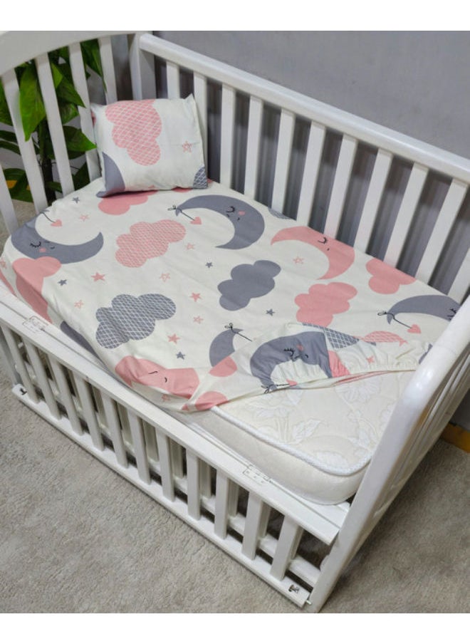 Baby Moment 100% Cotton Fitted Sheet + Pillowcase  - Image 2