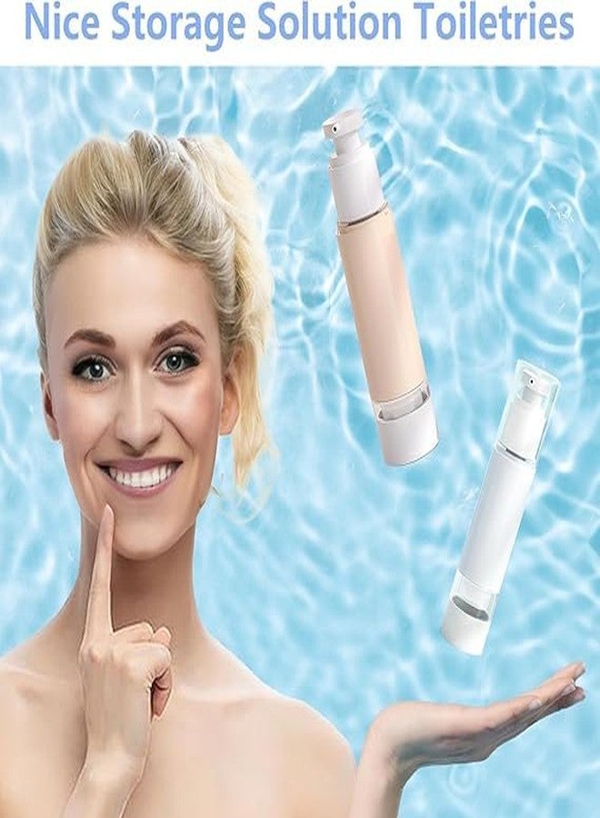 JAMBUVANTI 50ML Airless Lotion Pump Bottle, Transparent Airless Cosmetic Cream Pump, Transparent Plastic Travel Size Pump Bottle, Refillable Travel Lotion Dispenser Bottle (2) - Image 5