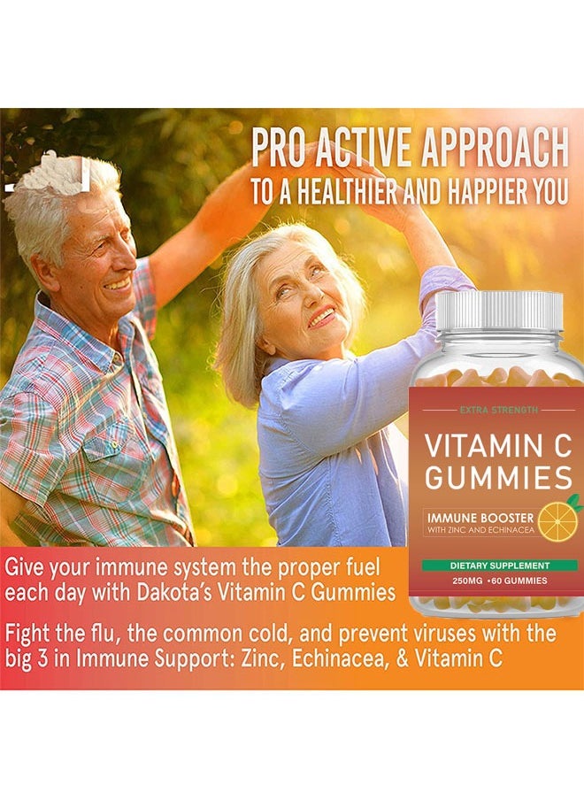 Ocean - Vitamin C Gummies 60 Gummies 250mg, Immune Booster, Collagen Synthesis, Natural Ingredients and Vegetarian, Healthy Respiratory and Heart, Anti Oxidants for Gummy Bear, Orange Flavor - Image 1