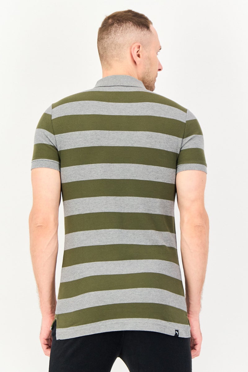 PUMA قميص بولو قصير الأكمام للرجال بتصميم نحيف، متعدد الألوان - Image 3