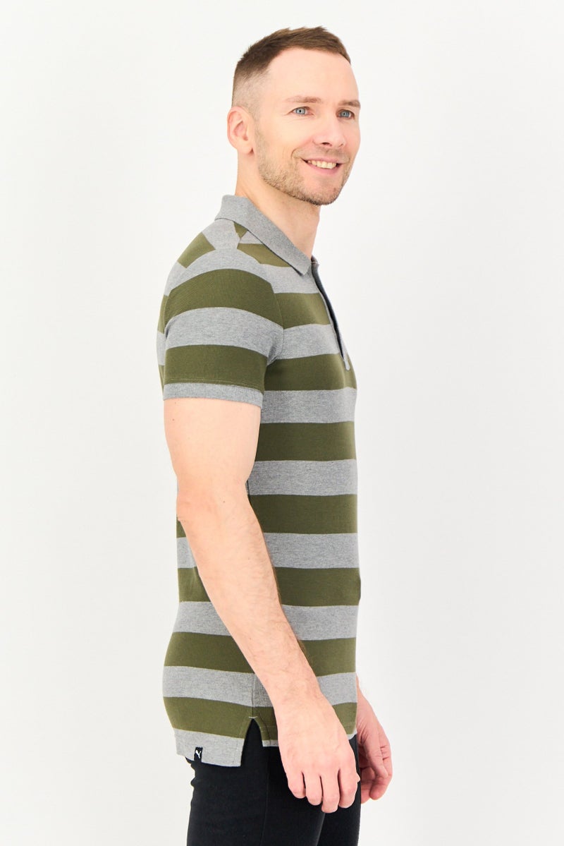 PUMA قميص بولو قصير الأكمام للرجال بتصميم نحيف، متعدد الألوان - Image 4