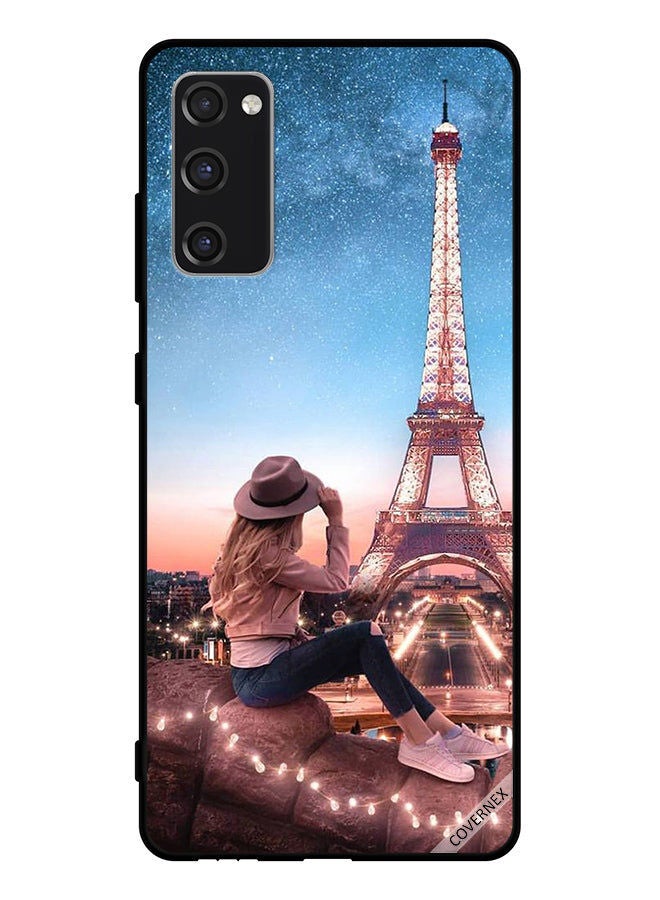 Covernex غطاء واقي لهاتف سامسونج جالاكسي S20 FE 2022 فتاة القبعة وبرج إيفل - Image 1