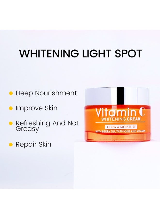 Disaar Beauty Vitamin C & Hyaluronic Acid Face Whitening Cream – Deep Hydration and Skin Repair, Anti-Aging Formula, Reduces Fine Lines and Wrinkles, Enhances Radiance and Glow, Lightweight Gel Texture, 50ml - Image 5