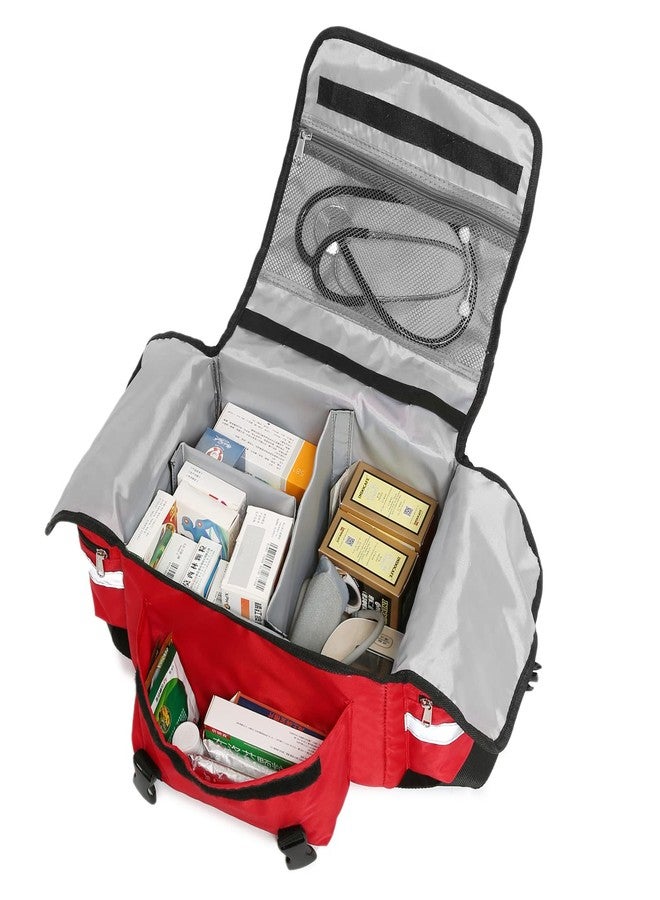 MAXPAND First Aid Bag Empty Trauma Medical Bag for Emergency First Responder Bag Organizer EMS/EMT Shoulder Carry Bag 13"x9"x7" - Image 5