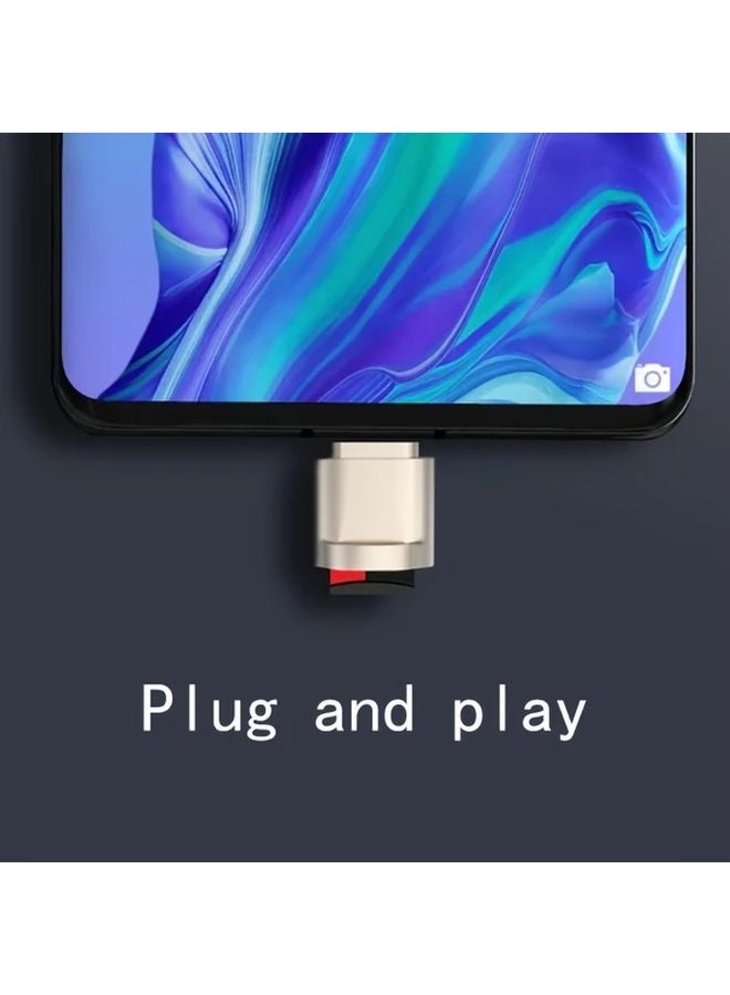 قارئ بطاقة SD من نوع USB-C الأسود، محول تشغيل مباشر بدون بقايا للألعاب والكاميرات، نقل بيانات آمن - Image 5