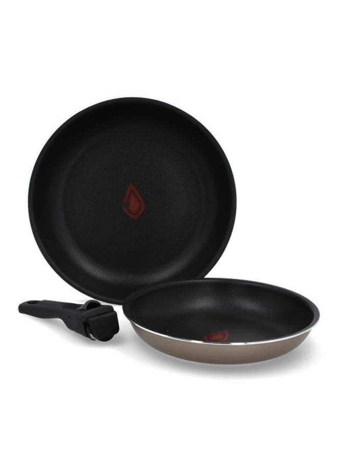 BERGNER 2-Piece Durable Frying Pan Set with Removable Handle Black and Grey BG-34800 - Image 3