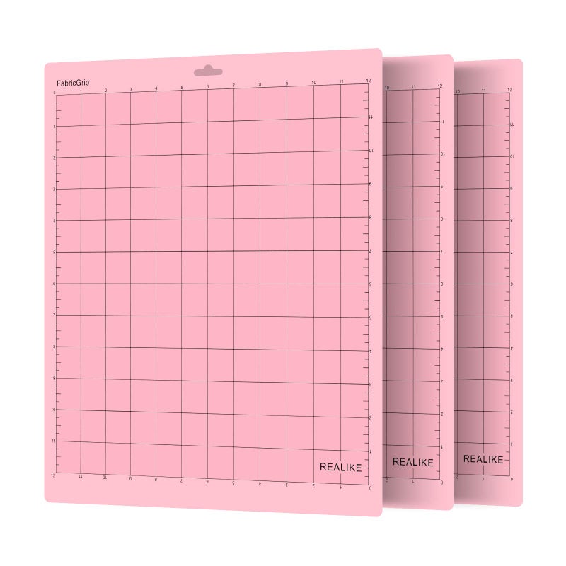 REALIKE 12x12 FabricGrip Cutting Mat for Cricut Maker 3MakerExplore 3Air 2AirOne3 Mats Fabric Adhesive Sticky Cut Mats Replacement Accessories for Cricut