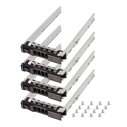 Heretom Hard Drive Bracket 2.5" SSD Mount G176J HDD Caddy SAS SATA Hard Drive Tray Caddy Compatible with Dell PowerEdge R610 R620 R710 T710 R720 R815 R820, 4 Pack - Image 1