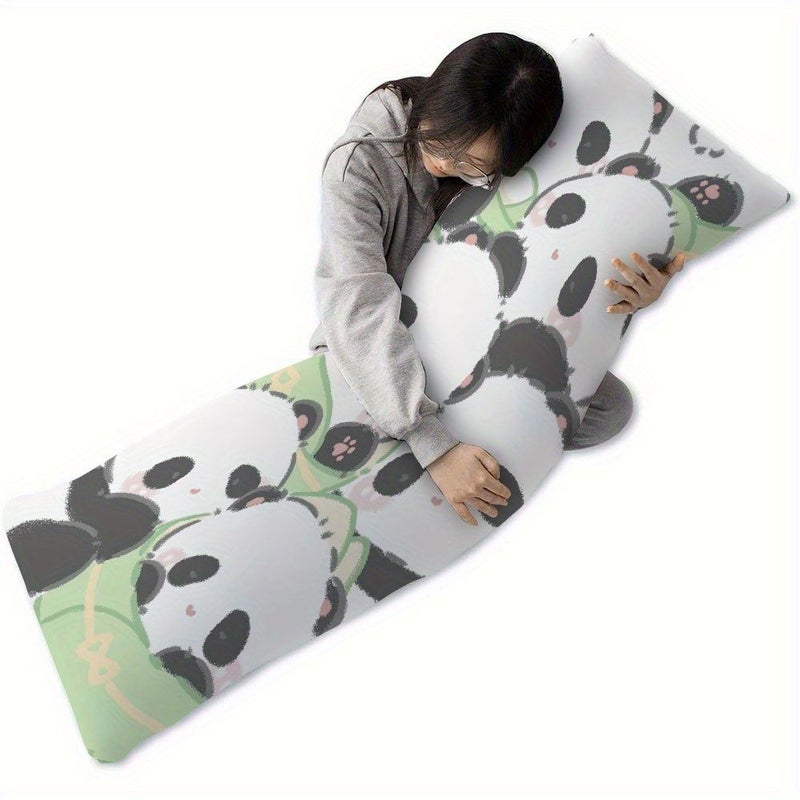 Large Panda Body Pillow 20x54 Inches Double Sided Print Super Soft Machine Washable - Image 2
