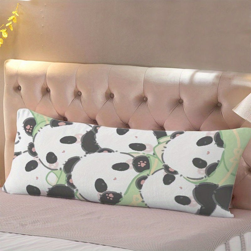 Large Panda Body Pillow 20x54 Inches Double Sided Print Super Soft Machine Washable - Image 4
