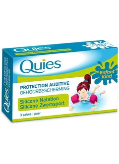 Quies QUIES - Silicone Ear Protection for Children - Box of 3 Pairs 
