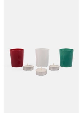Hoff 3 Piece Merry Christmas Candles Gift Set, Red  - Image 2