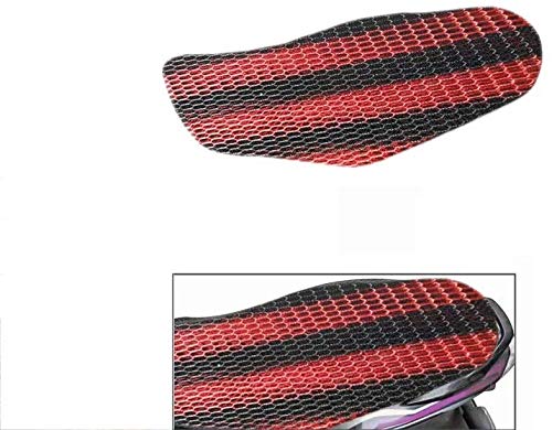 HUUSO Bike Stretchable Net Seat Cover (Black & Red) Compatible with Hero Super Splendor - Image 2