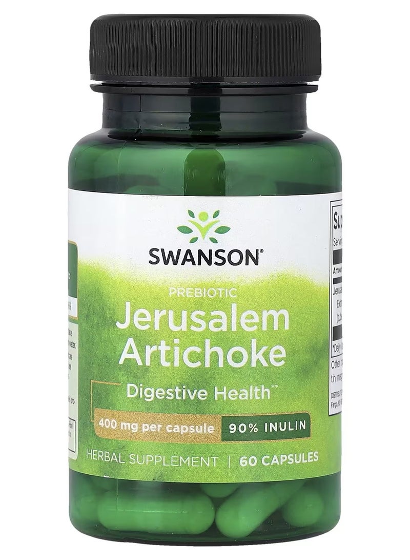 SWANSON Prebiotic Jerusalem Artichocke 400 mg 60 Capsules
