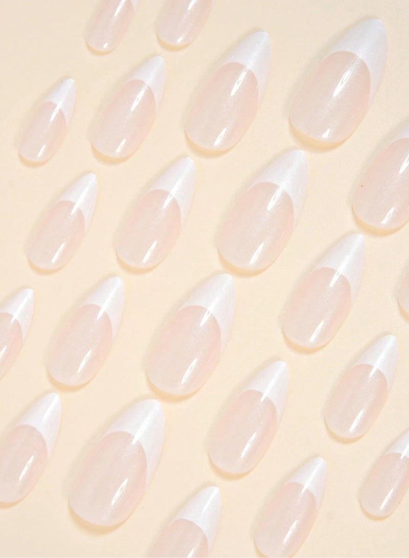 French Press On Nails Set of 24 Pieces – Almond Shape - Image 3