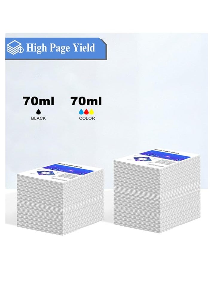 Terabyte 003 حبر تعبئة متوافق لطابعات إبسون L3110، L3150، L3250، L3252، L3115، L3116، L3101، L3210، L3215، L3216، L3151، L3152، L3156، L5190 - حبر طابعة (70جم × C/M/Y/ أسود) زجاجة - 503468 - Image 3