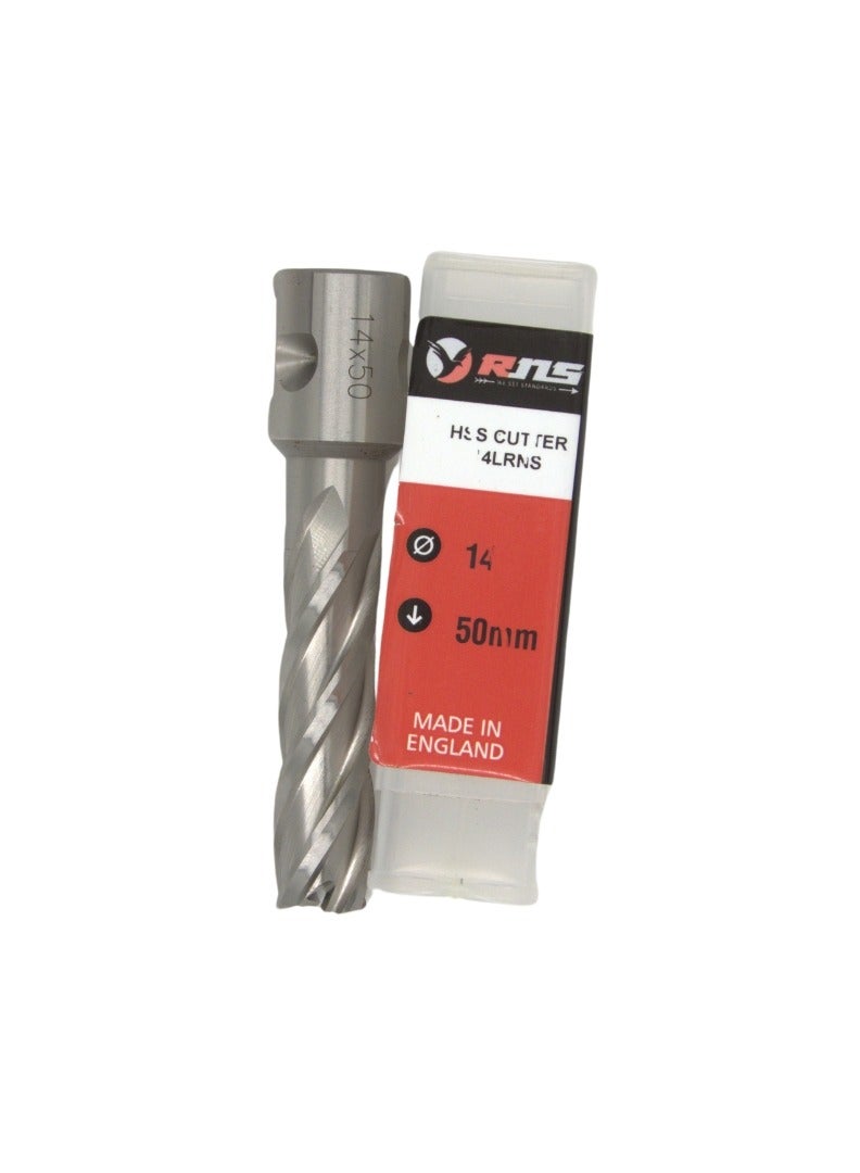 RNS 14x50 mm HSS Cutter with Universal Shank, High Speed Steel Core Drill Bit for Metal Cutting and Industrial Drilling Applications - Image 2