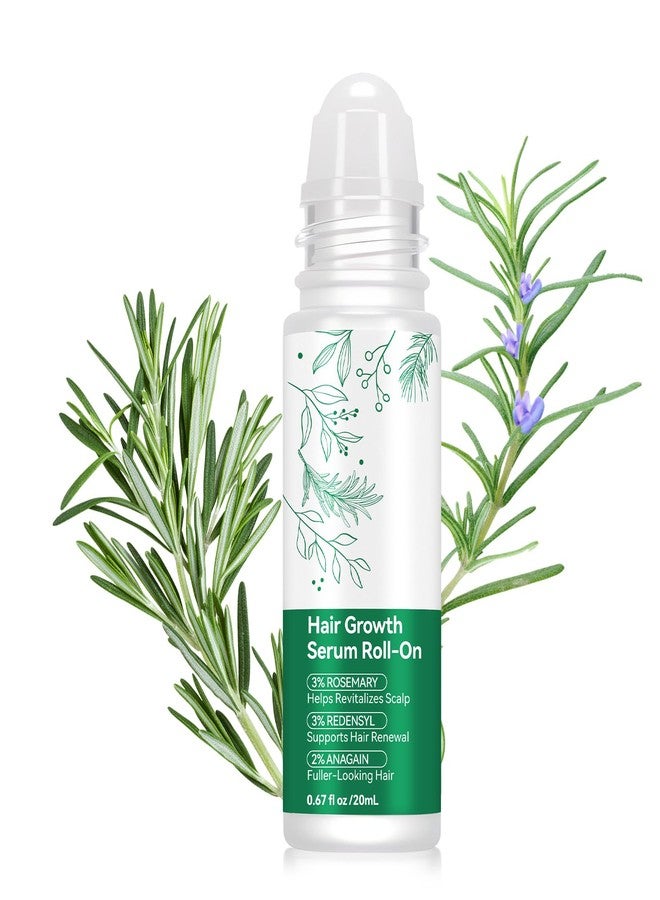 VOGSIG Rosemary Hair Growth Serum Roll On, Hair Thicker Serum with 3% Rosemary, 3% Redensyl & 2% Anagain, Scalp Serum, Reduces Hair Fall & Follicle Strengthener, Thicker, Fuller Hair, All Hair Types (1PCS) - Image 1