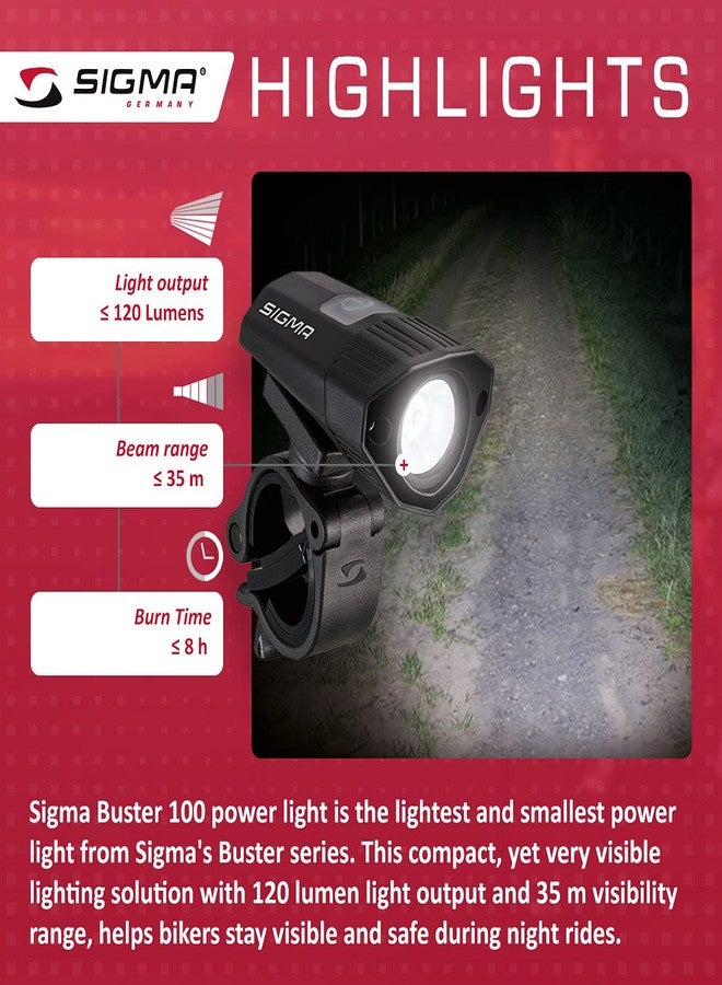 Sigma Sport Buster 100 HL LED Helmet Light - Image 2