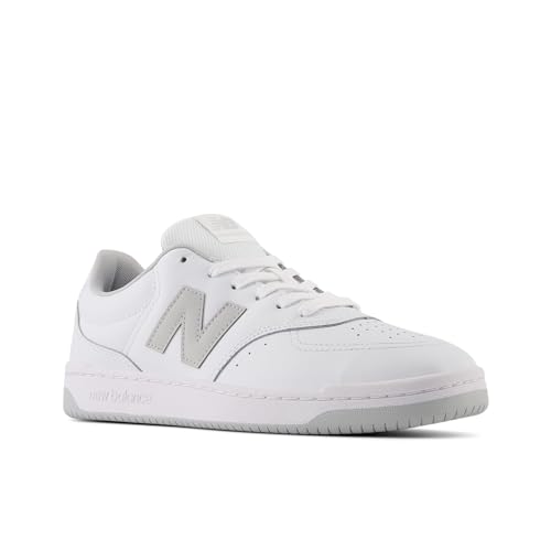 New Balance Men's BB80 V1 Sneaker, White/Grey, 5 - Image 3