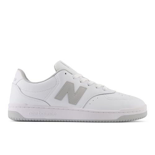 New Balance Men's BB80 V1 Sneaker, White/Grey, 5 - Image 2
