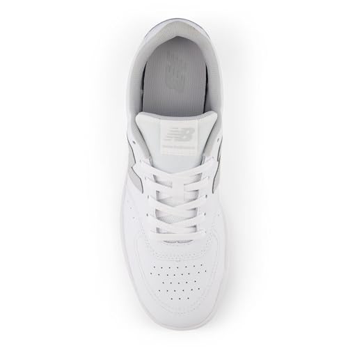 New Balance Men's BB80 V1 Sneaker, White/Grey, 5 - Image 4