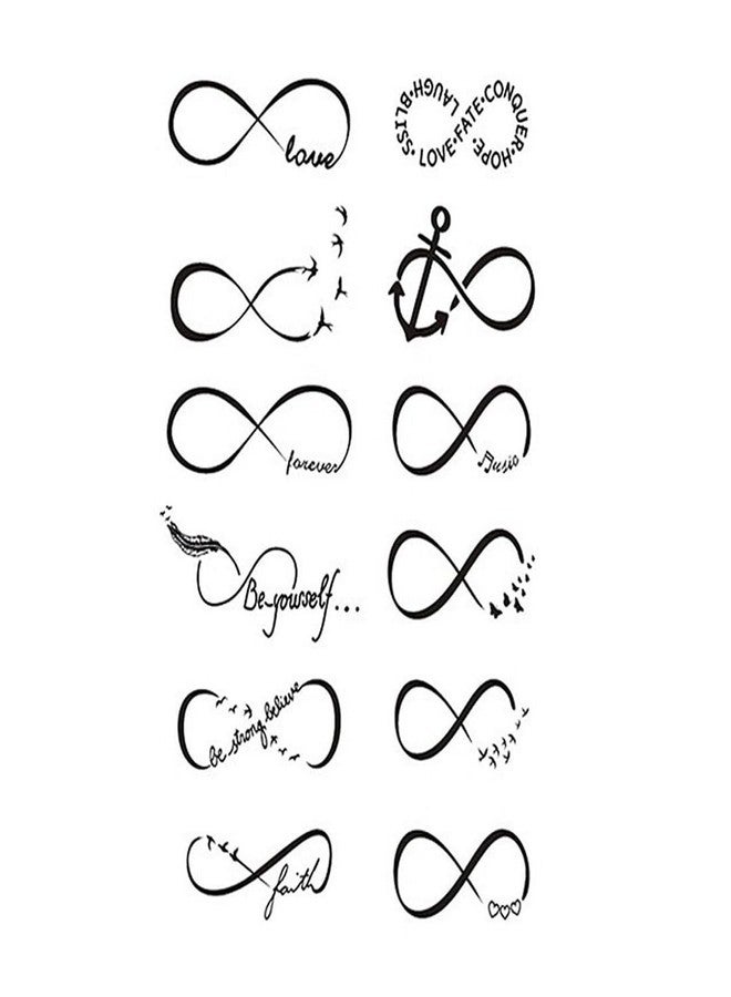 Tatmods Infinity 12 Styles cute Small Designs for Men and Woman Waterproof - Image 5