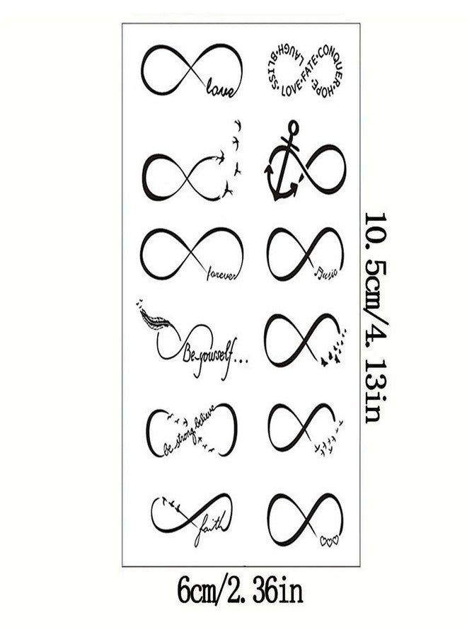 Tatmods Infinity 12 Styles cute Small Designs for Men and Woman Waterproof - Image 4