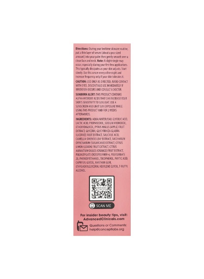 Advanced Clinicals Advanced Clinicals, 10% Glycolic + Lactic Acid Serum, 1.75 fl oz (52 ml)  - Image 3