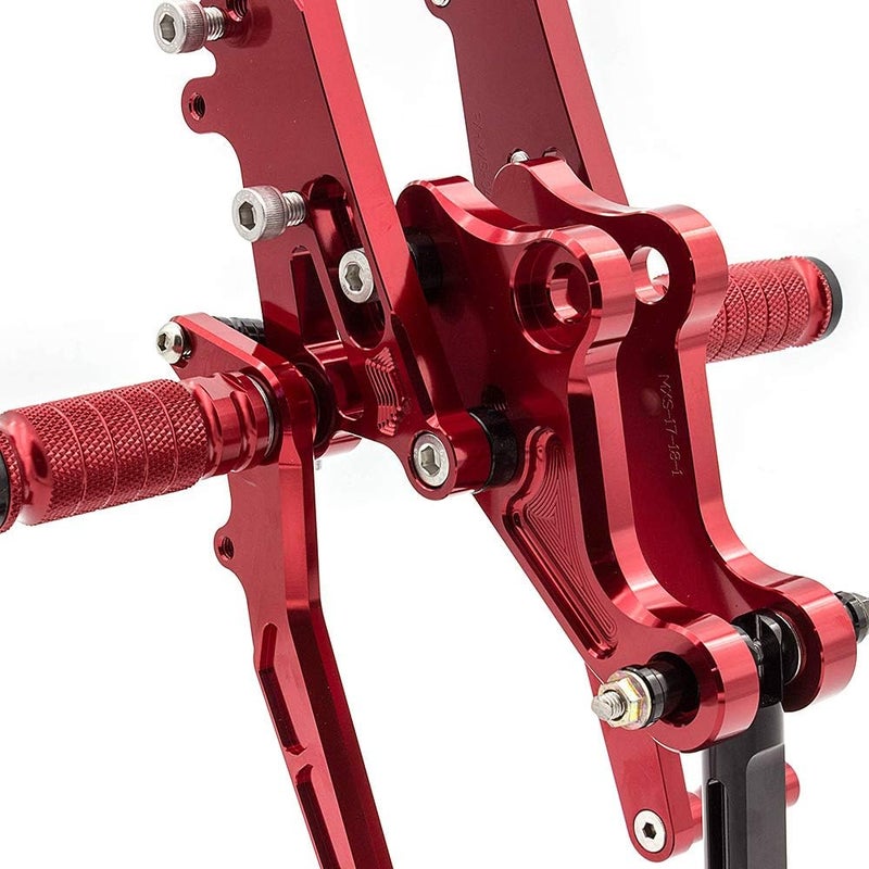 Krace Motorcycle Rearsets Fit For Honda Grom MSX125 2017 2018 2019 2020 2021 Rear Set Footrests Brake Shift Pedals Fully Adjustable Foot Boards - Image 2