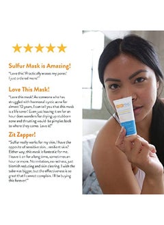 AcneFree Sulfur Mask Acne Treatment For Clearing Acne, Absorbing Excess Oil And Unclogging Pores With Vitamin C And Bentonite Clay 1.7 Ounce (Pack Of 3)  - Image 5