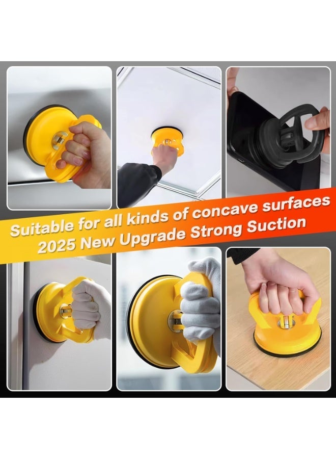 Car Dent Puller 3 Pack Dent Puller Powerful Car Dent Removal Kit Suction Cup Dent Puller for Car Dent Repair Dent Remover Tool for Car Body,Tiles Lifting,Objects Moving,Screen (Yellow+Black) - Image 4