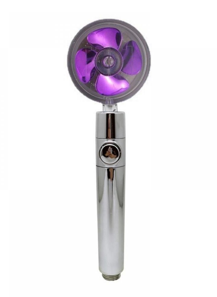 Spaceshoop 360 Rotated Shower Head Propeller Bathroom Turbo Boost Water Saving Spray Shower Head with Button Strong Big Water Flow - Image 1