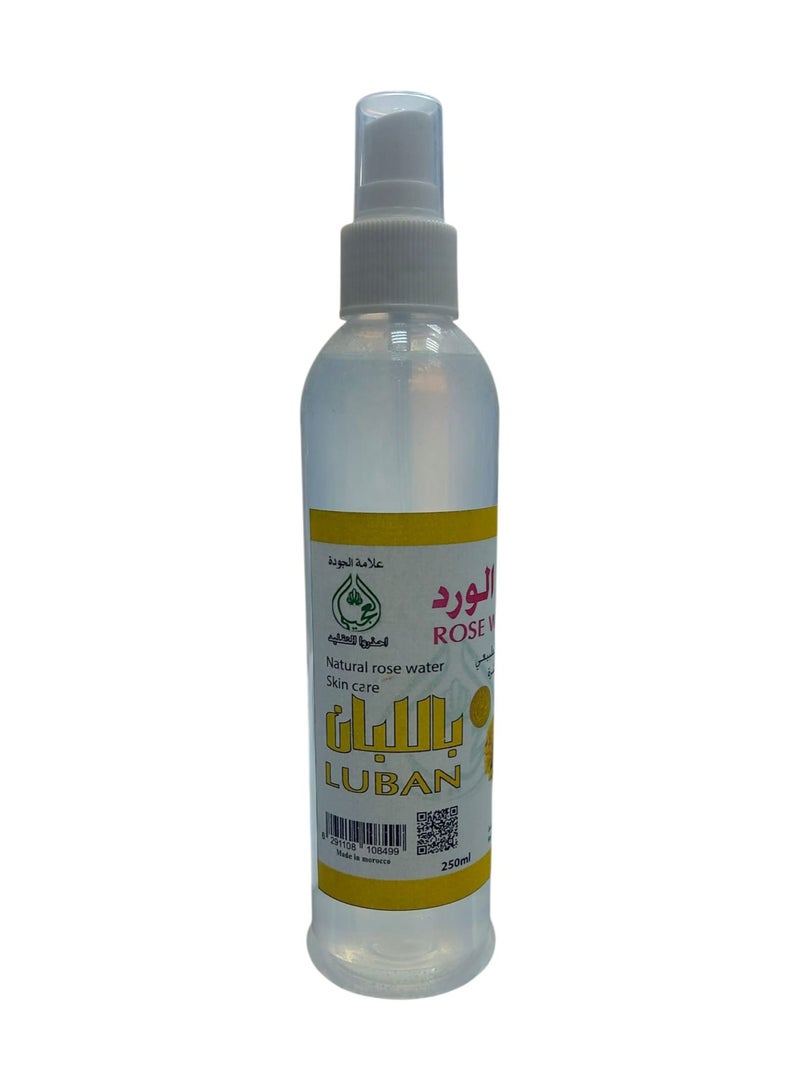 Organic Rose Water with Luban (Frankincense) Facial Toner - 250ml - Skin Brightening Face Toner, Gently Removes Impurities