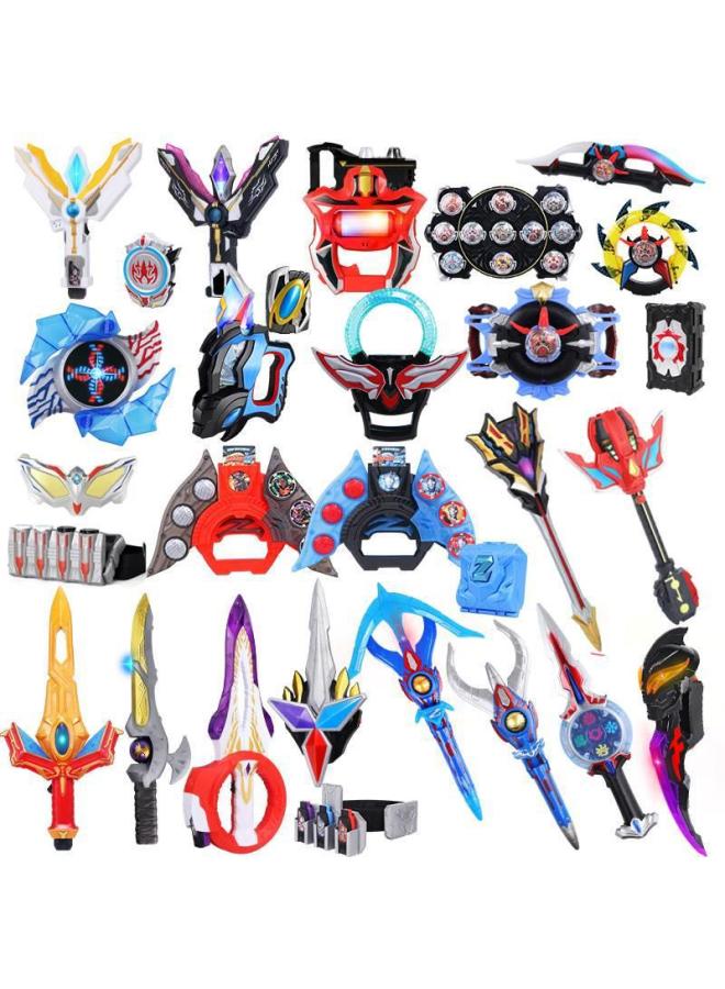 Rob Altman Transformation Toy Degas Chest Lamp God Light Stick Zeta Sublimator Teriga Full Suit Boy-Color:Tiga Touch Sensor Warm Light Helmet  - Image 2