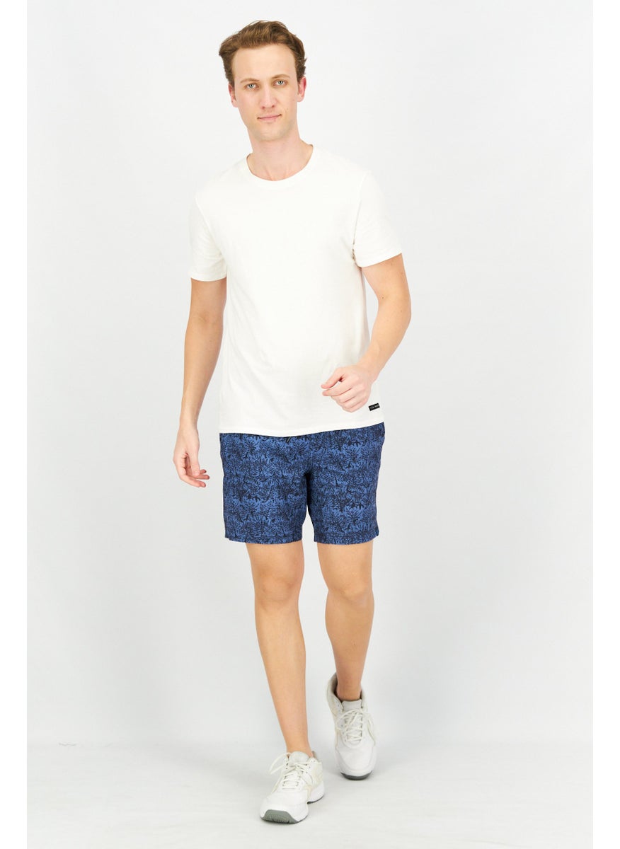 Tailor Vintage - Men Allover Print Basic Short, Blue - Image 1