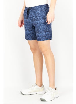 Tailor Vintage Men Allover Print Basic Short, Blue  - Image 2
