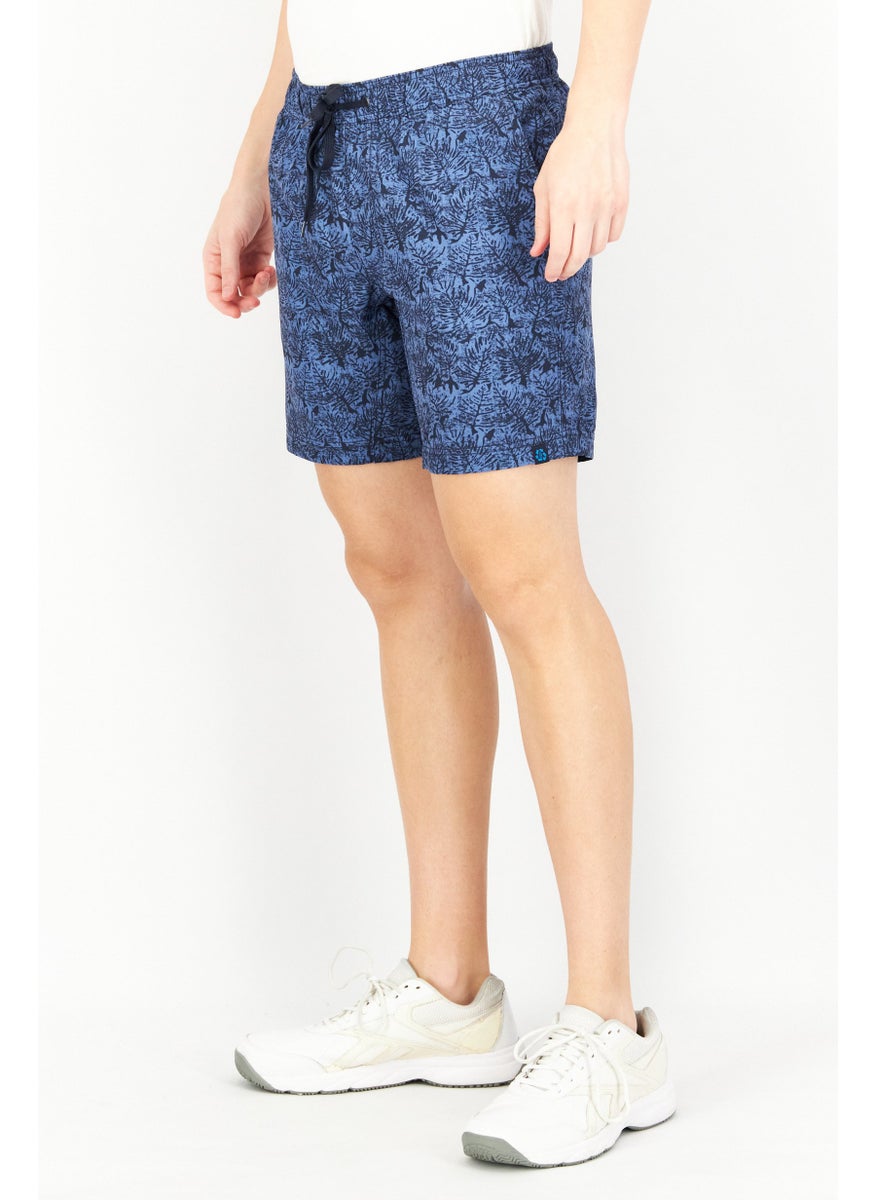 Tailor Vintage - Men Allover Print Basic Short, Blue - Image 1