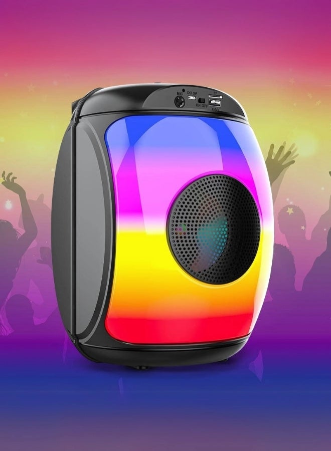 ZQS1438 Wireless multi Colour Changing Party Speaker Multiple Inputs & Microphone - Image 1