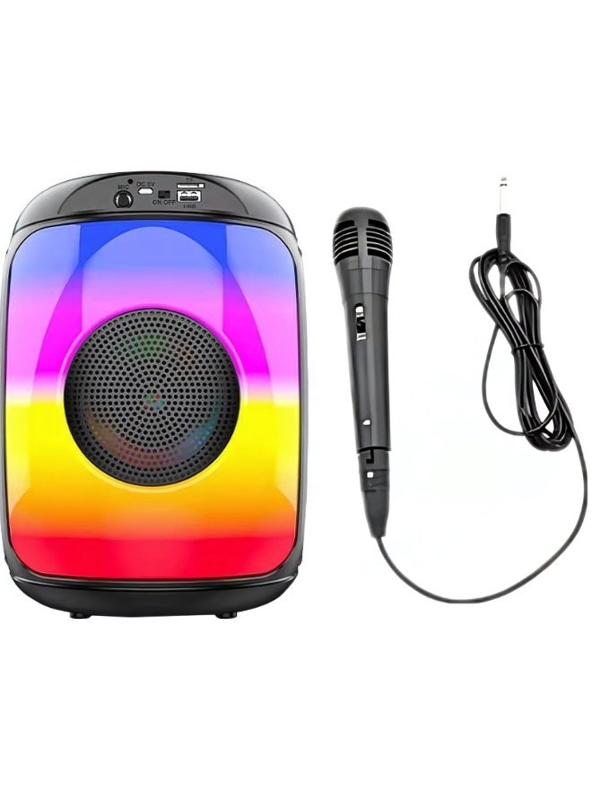 ZQS1438 Wireless multi Colour Changing Party Speaker Multiple Inputs & Microphone - Image 2
