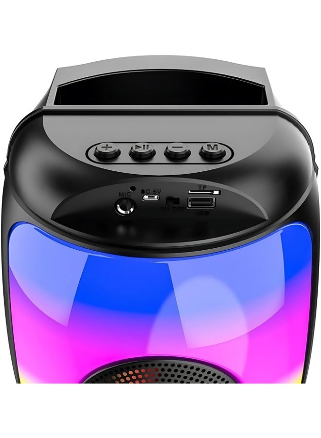 ZQS1438 Wireless multi Colour Changing Party Speaker Multiple Inputs & Microphone - Image 3